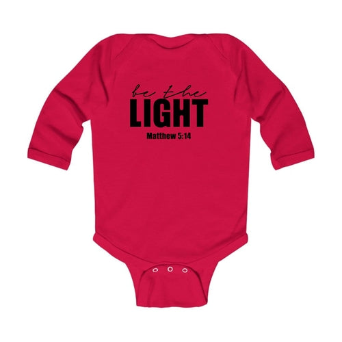 Infant Long Sleeve Graphic T-shirt be the Light Inspirational Art