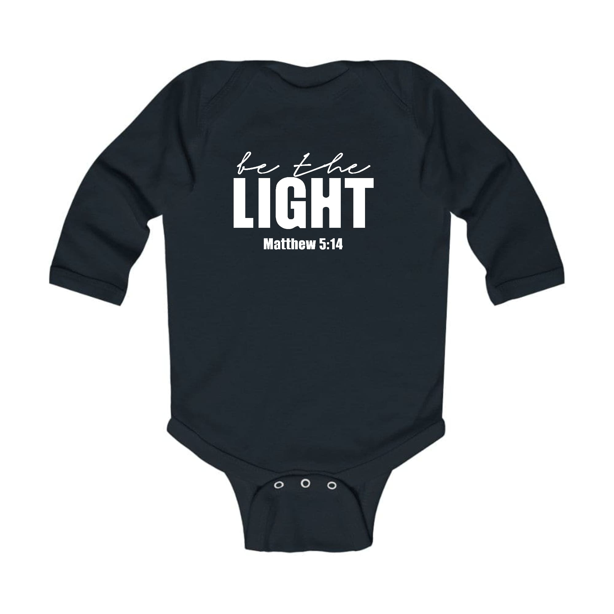 Infant Long Sleeve Graphic T-shirt - be the Light Inspirational Art