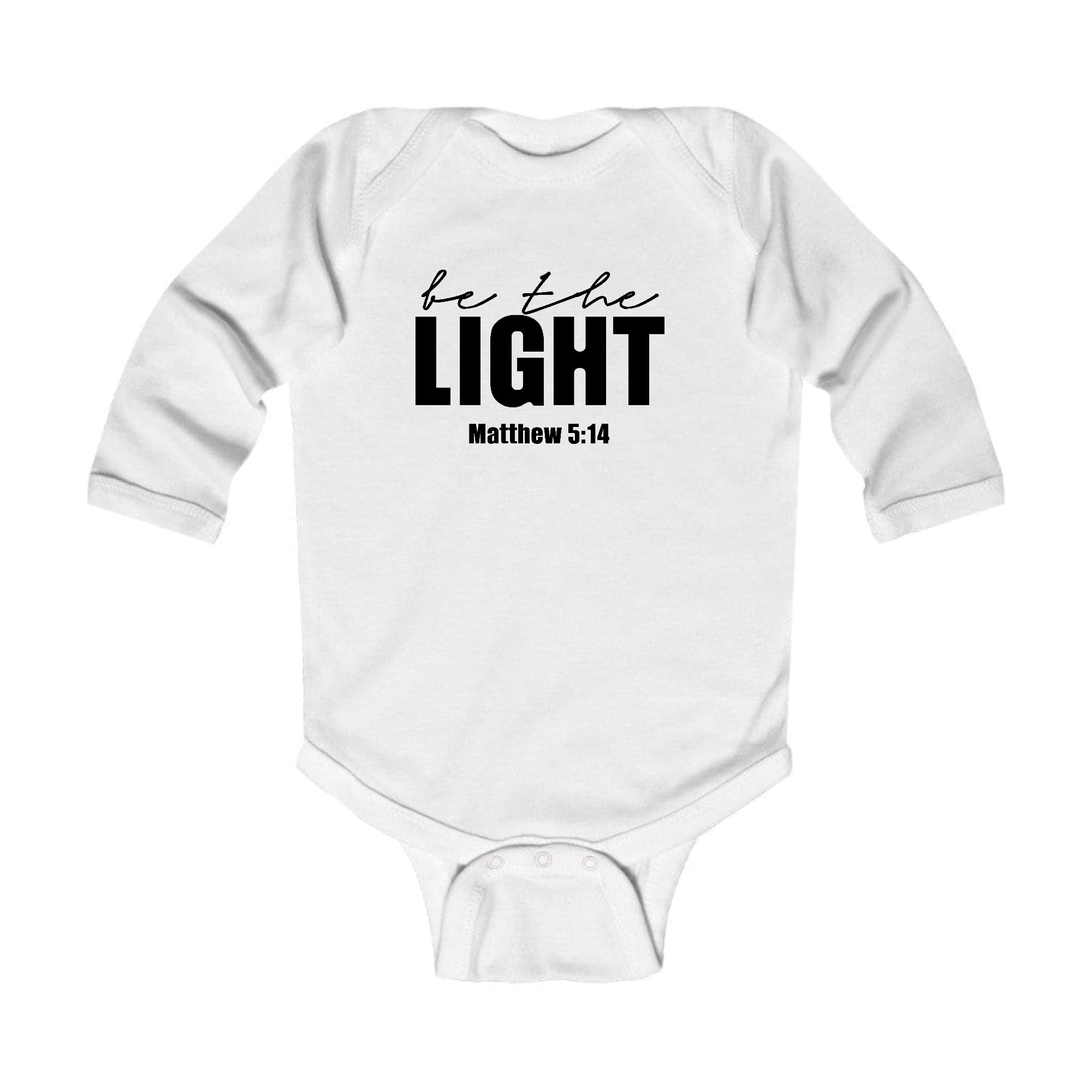 Infant Long Sleeve Graphic T-shirt be the Light Inspirational Art