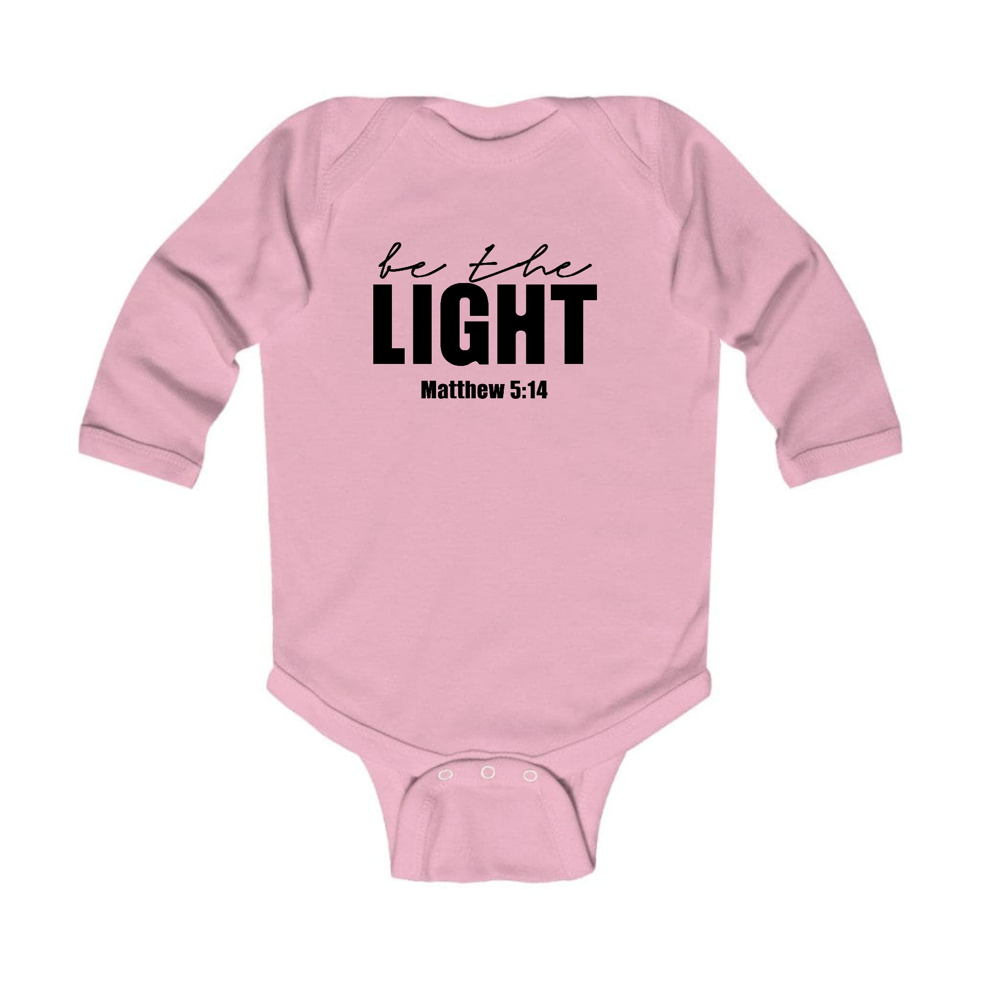 Infant Long Sleeve Graphic T-shirt be the Light Inspirational Art