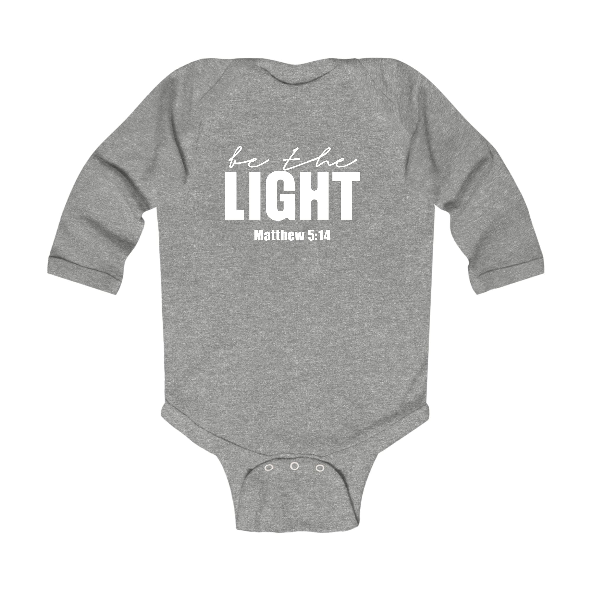 Infant Long Sleeve Graphic T-shirt - be the Light Inspirational Art