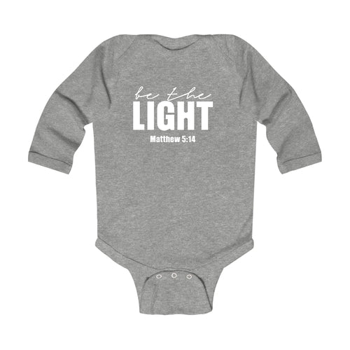 Infant Long Sleeve Graphic T-shirt - be the Light Inspirational Art