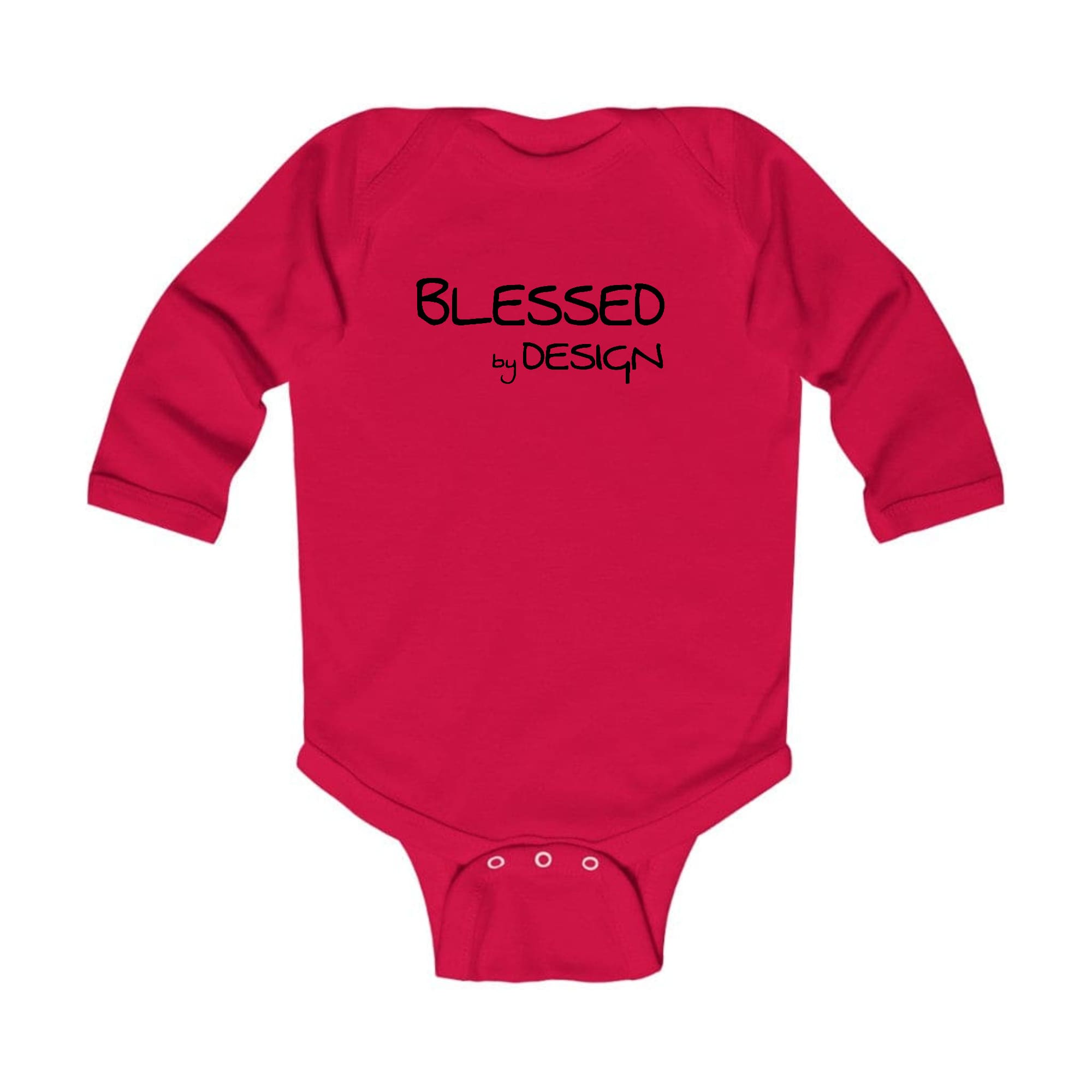 Infant Long Sleeve Graphic T-shirt Blessed by Design - Inspirational