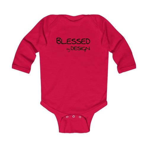 Infant Long Sleeve Graphic T-shirt Blessed by Design - Inspirational