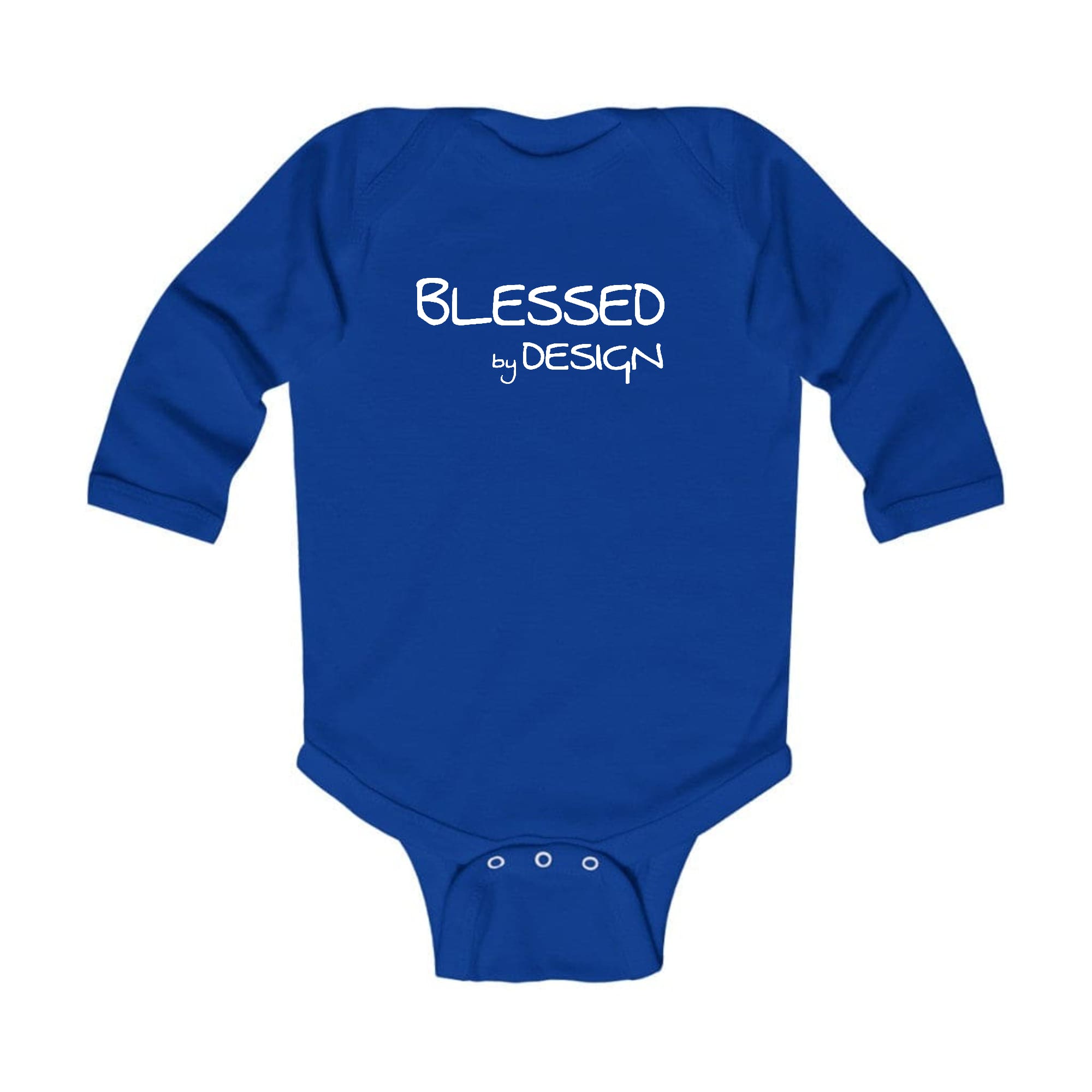Infant Long Sleeve Graphic T-shirt - Blessed by Design - Inspirational