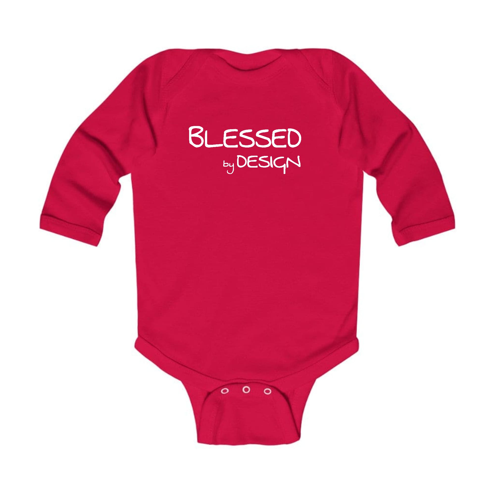 Infant Long Sleeve Graphic T-shirt - Blessed by Design - Inspirational