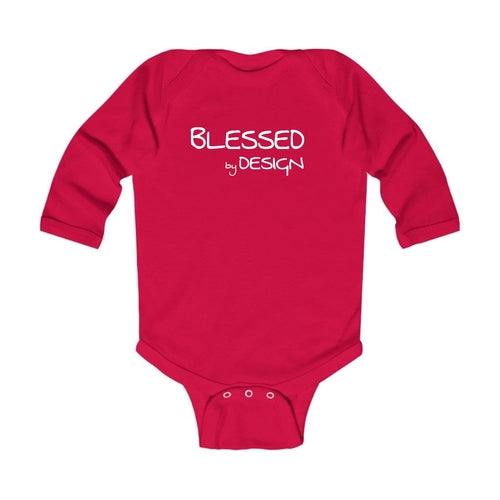 Infant Long Sleeve Graphic T-shirt - Blessed by Design - Inspirational