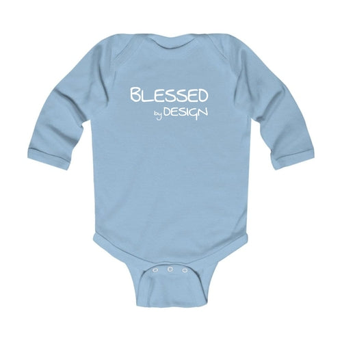 Infant Long Sleeve Graphic T-shirt - Blessed by Design - Inspirational