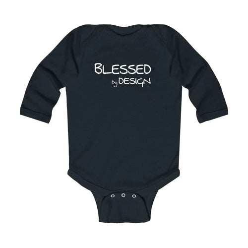 Infant Long Sleeve Graphic T-shirt - Blessed by Design - Inspirational