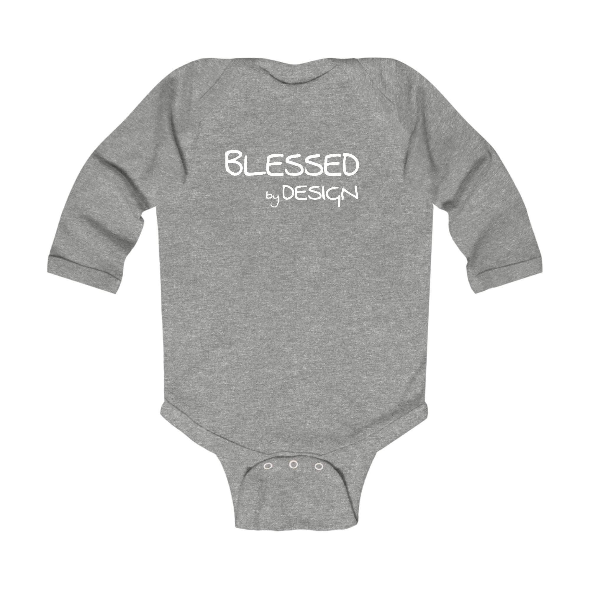 Infant Long Sleeve Graphic T-shirt - Blessed by Design - Inspirational