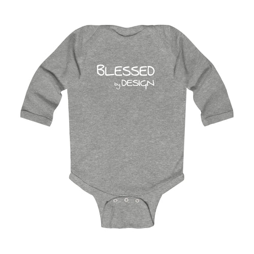 Infant Long Sleeve Graphic T-shirt - Blessed by Design - Inspirational