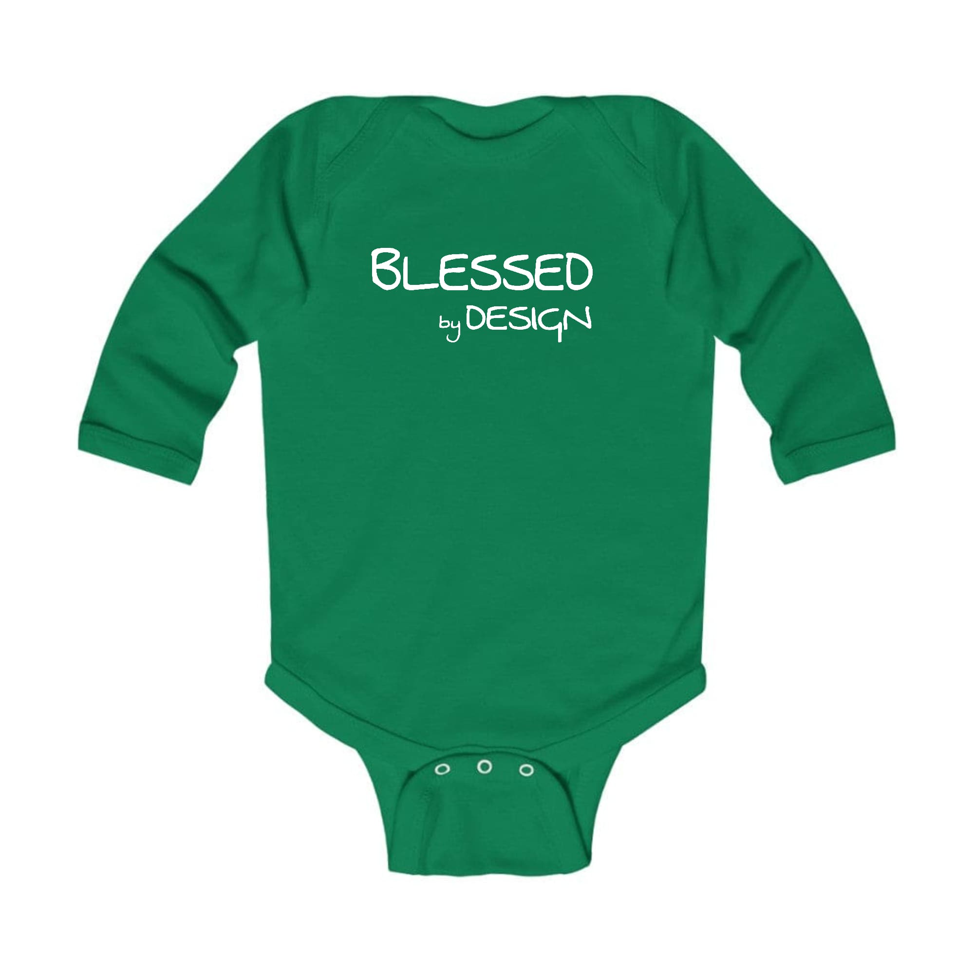 Infant Long Sleeve Graphic T-shirt - Blessed by Design - Inspirational