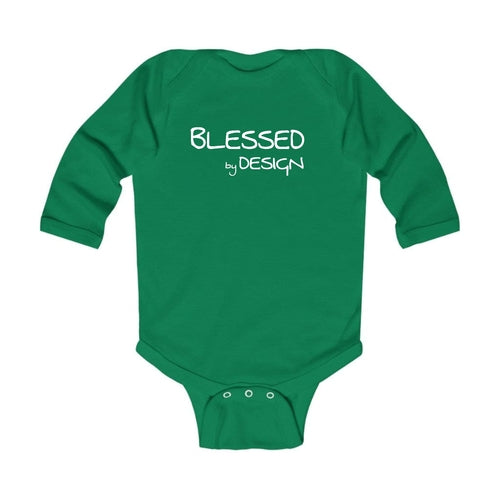 Infant Long Sleeve Graphic T-shirt - Blessed by Design - Inspirational