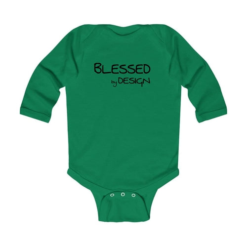 Infant Long Sleeve Graphic T-shirt Blessed by Design - Inspirational