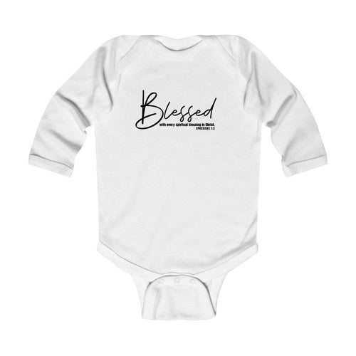 Infant Long Sleeve Graphic T-shirt Blessed with Every Spiritual