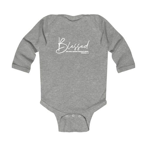 Infant Long Sleeve Graphic T-shirt - Blessed with Every Spiritual Blessing