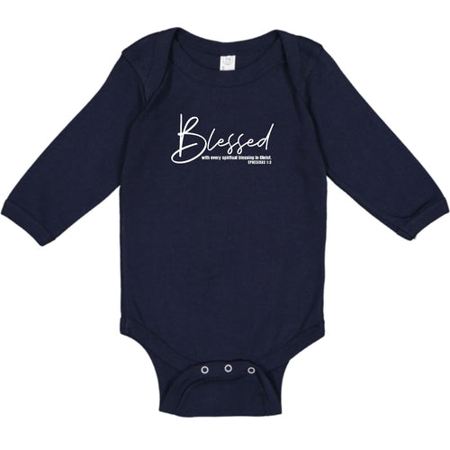 Infant Long Sleeve Graphic T-shirt - Blessed with Every Spiritual Blessing