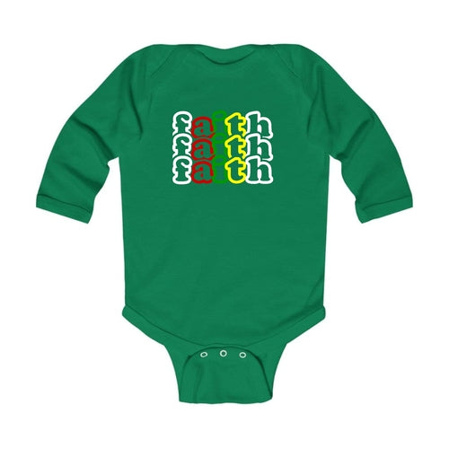Infant Long Sleeve Graphic T-shirt - Faith Stack Multicolor