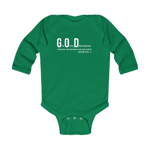 Infant Long Sleeve Graphic T-shirt - God in the Beginning Print