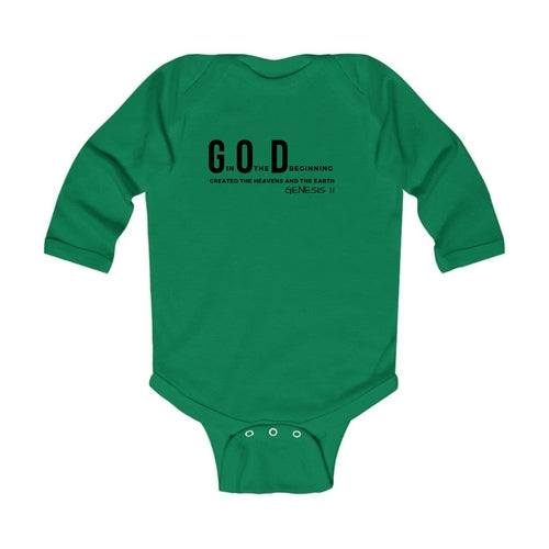 Infant Long Sleeve Graphic T-shirt God in the Beginning Print