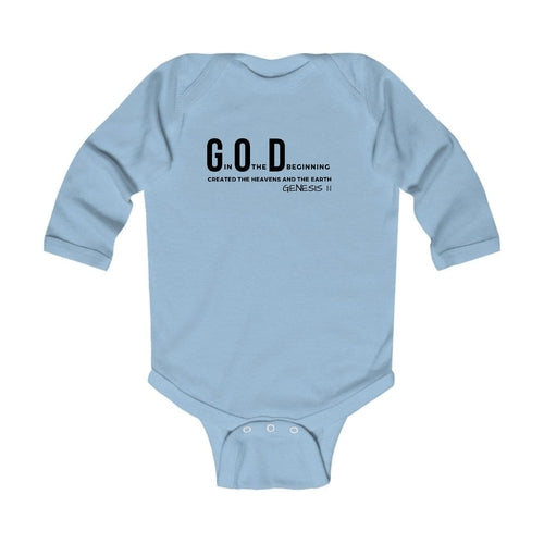 Infant Long Sleeve Graphic T-shirt God in the Beginning Print
