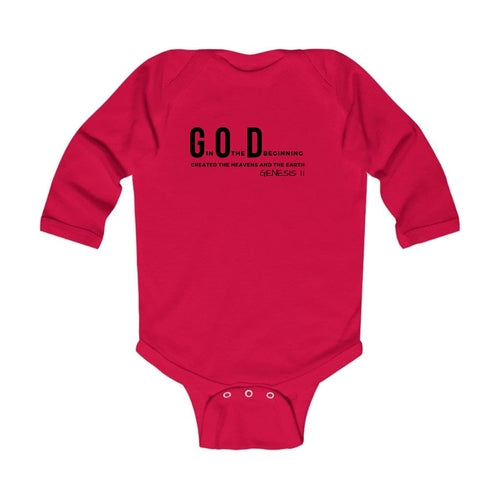 Infant Long Sleeve Graphic T-shirt God in the Beginning Print