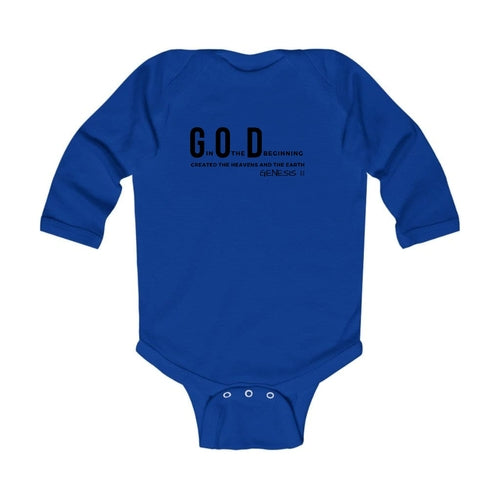 Infant Long Sleeve Graphic T-shirt God in the Beginning Print