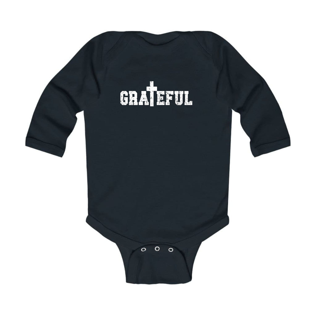 Infant Long Sleeve Graphic T-shirt - Grateful Print