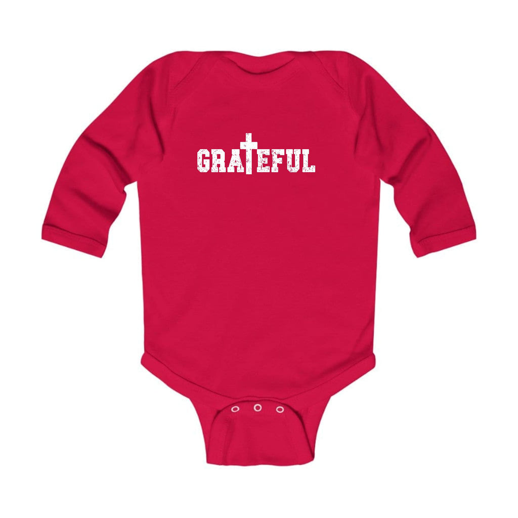 Infant Long Sleeve Graphic T-shirt - Grateful Print