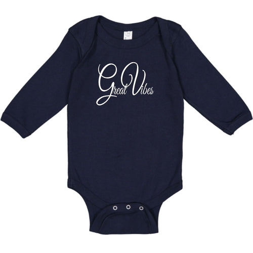 Infant Long Sleeve Graphic T-shirt - Great Vibes