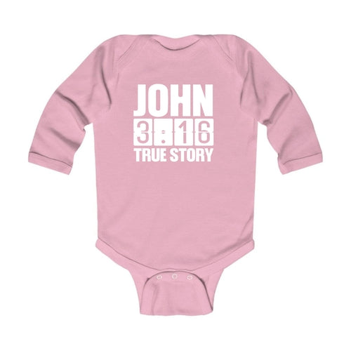 Infant Long Sleeve Graphic T-shirt - John 3:16 True Story Print