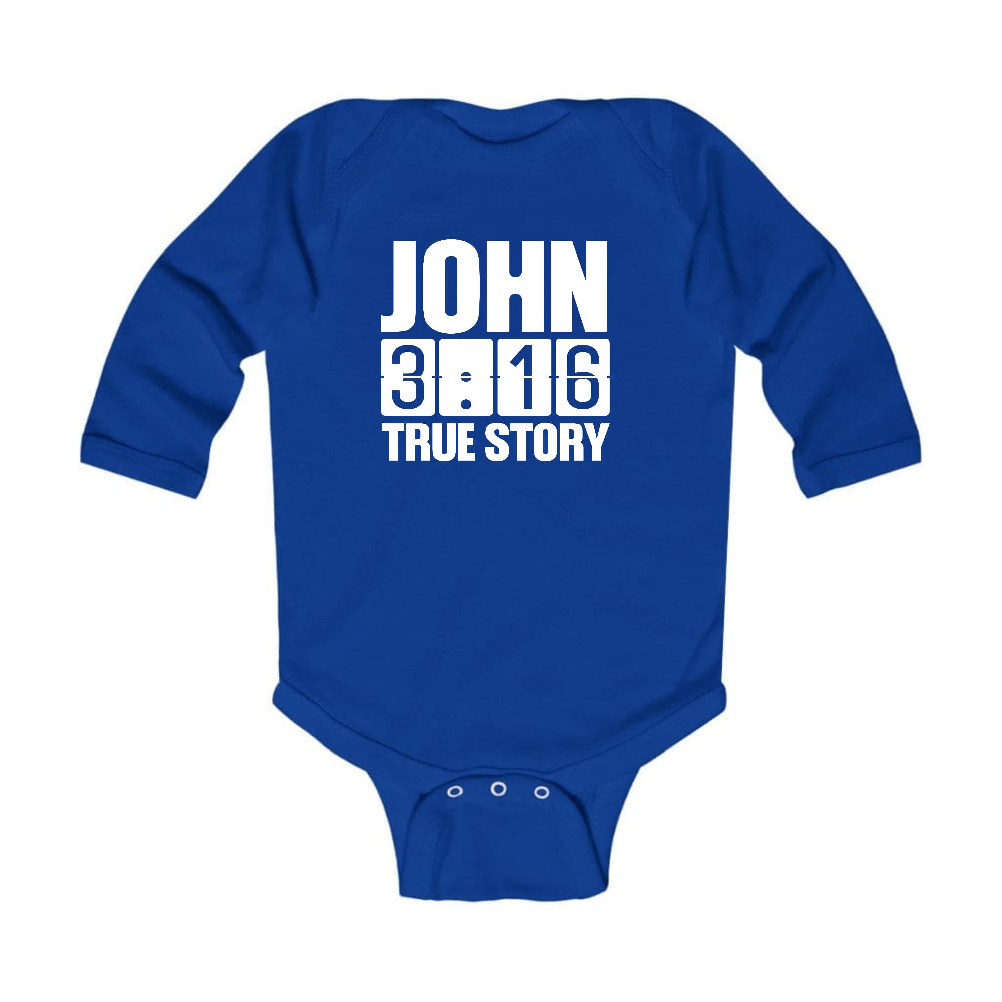Infant Long Sleeve Graphic T-shirt - John 3:16 True Story Print