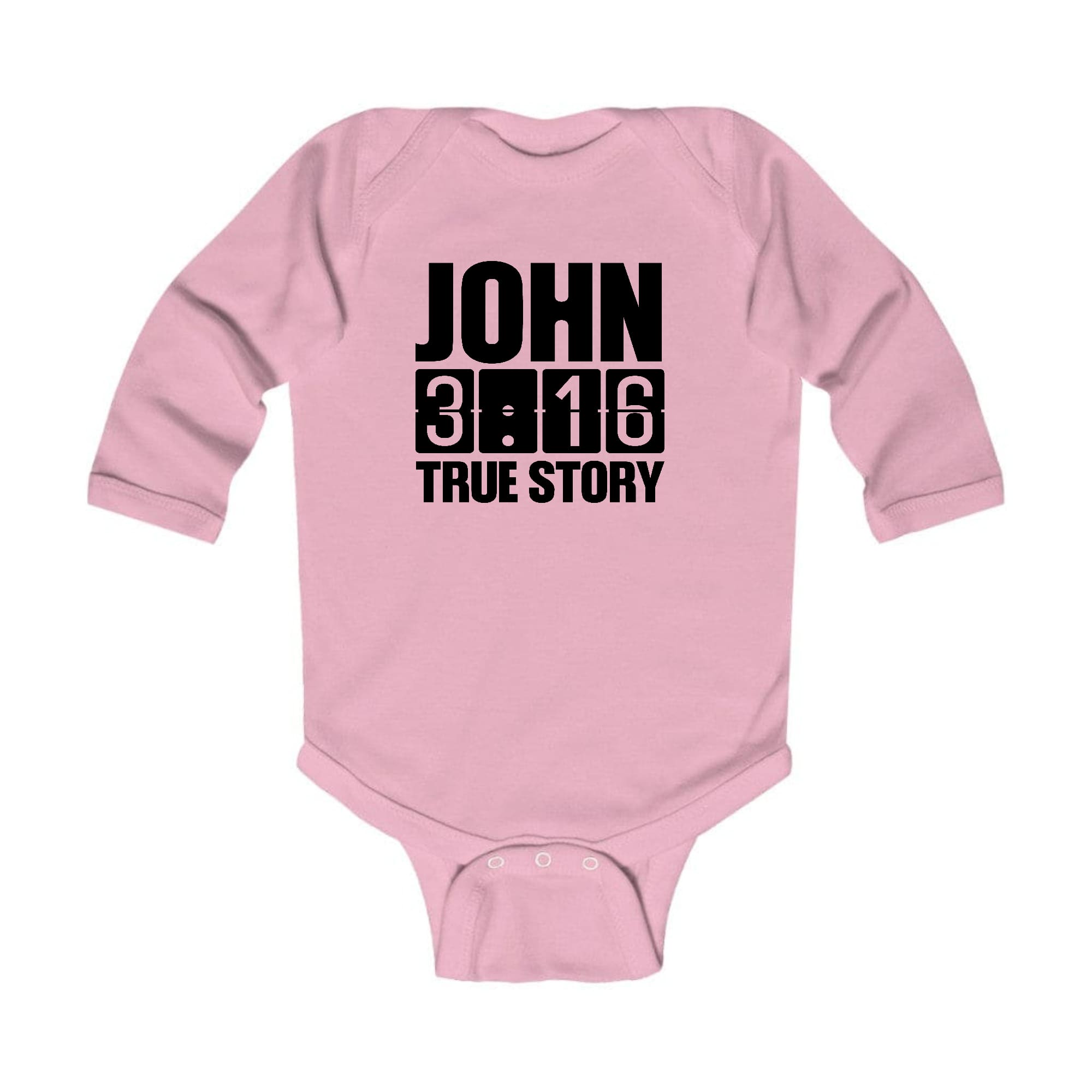 Infant Long Sleeve Graphic T-shirt John 3:16 True Story Print
