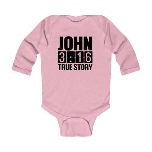 Infant Long Sleeve Graphic T-shirt John 3:16 True Story Print