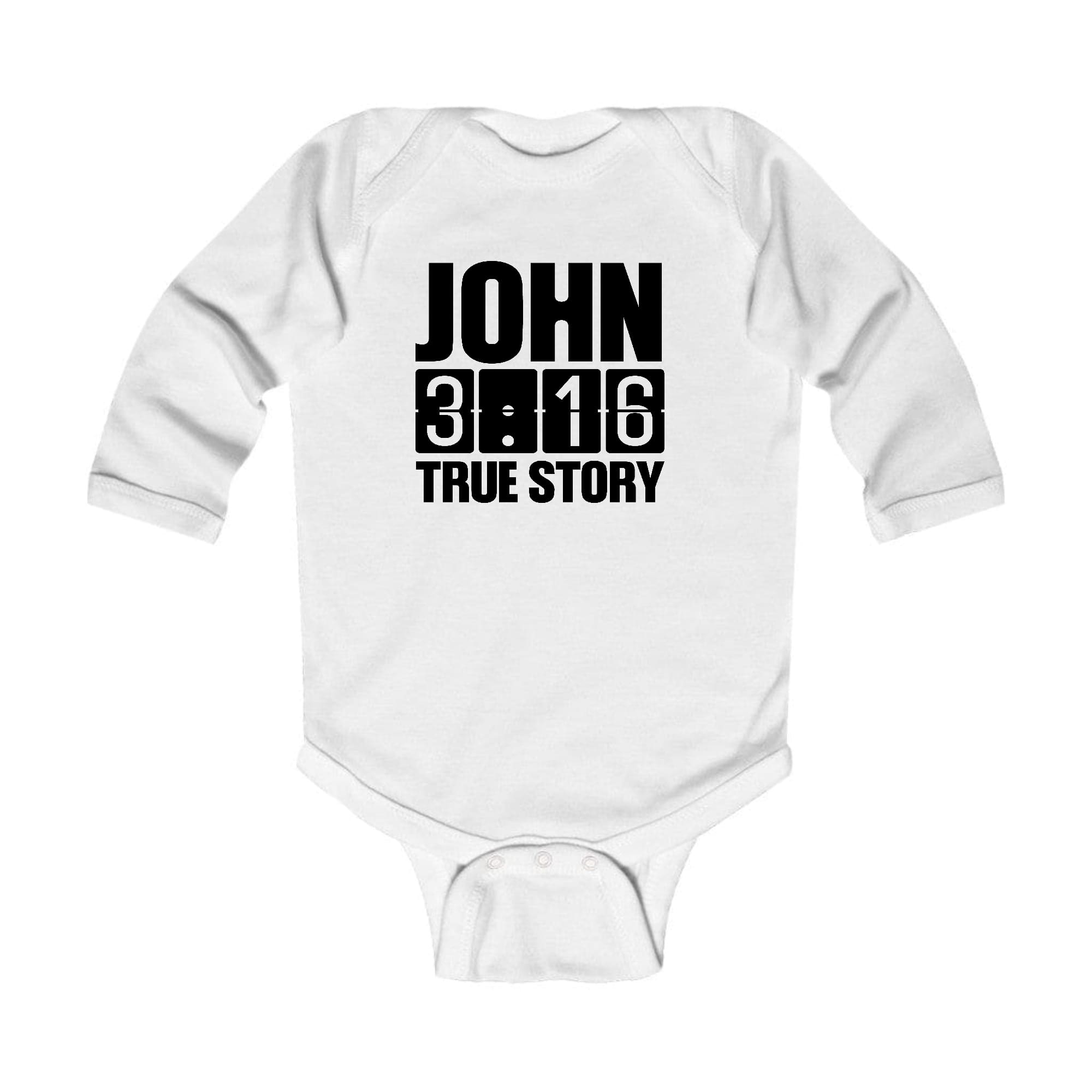 Infant Long Sleeve Graphic T-shirt John 3:16 True Story Print