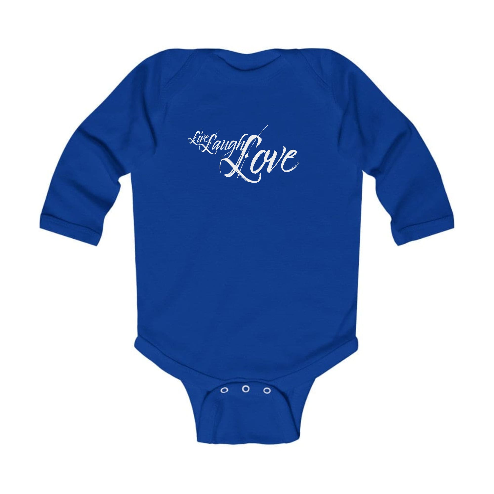Infant Long Sleeve Graphic T-shirt - Live Laugh Love Light Grey