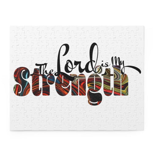 Jigsaw Puzzle, Christian Word Art, The Lord is My Strength, 120 252