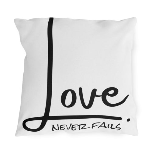Decorative Throw Pillow Cover - Love Never Fails