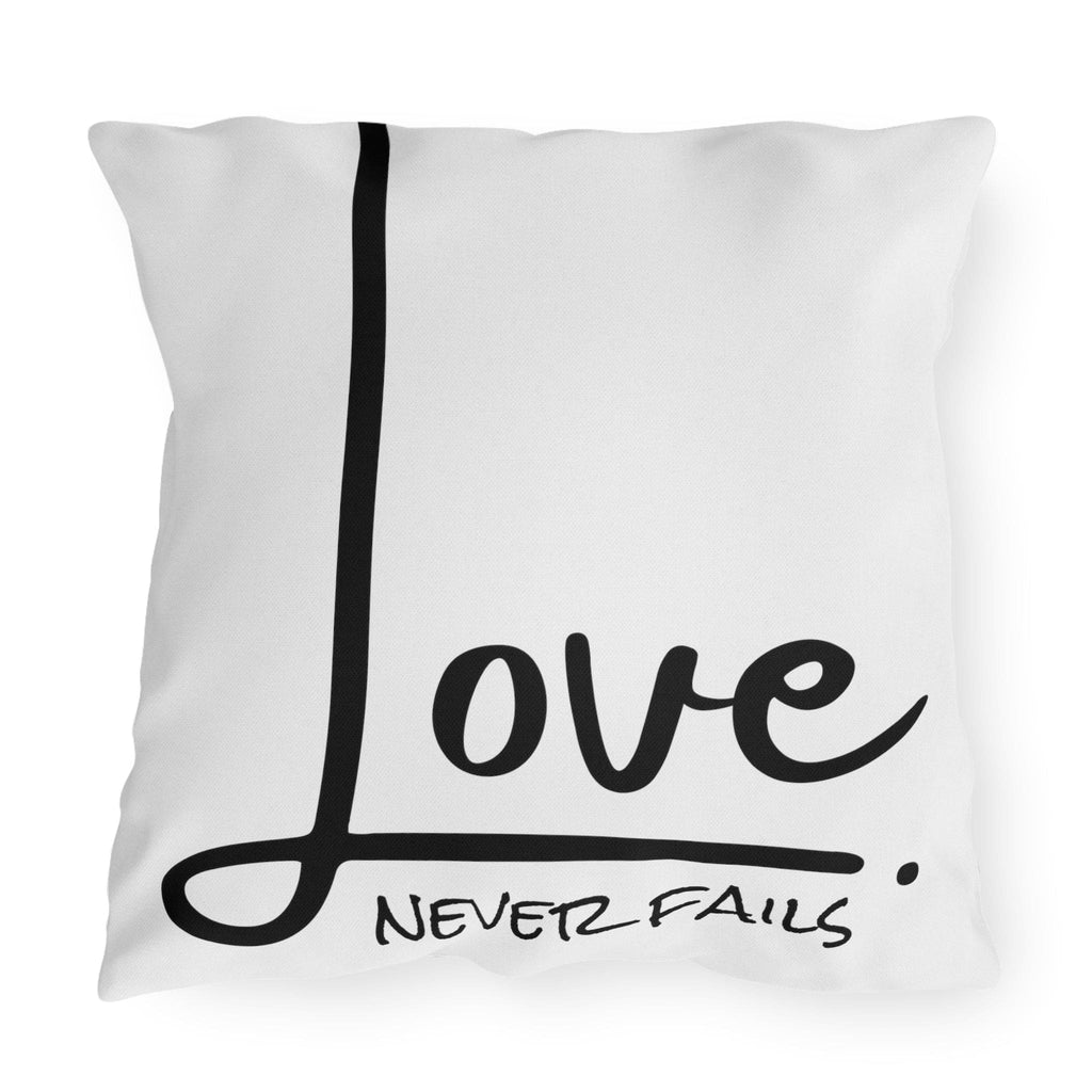 Decorative Throw Pillow Cover - Love Never Fails