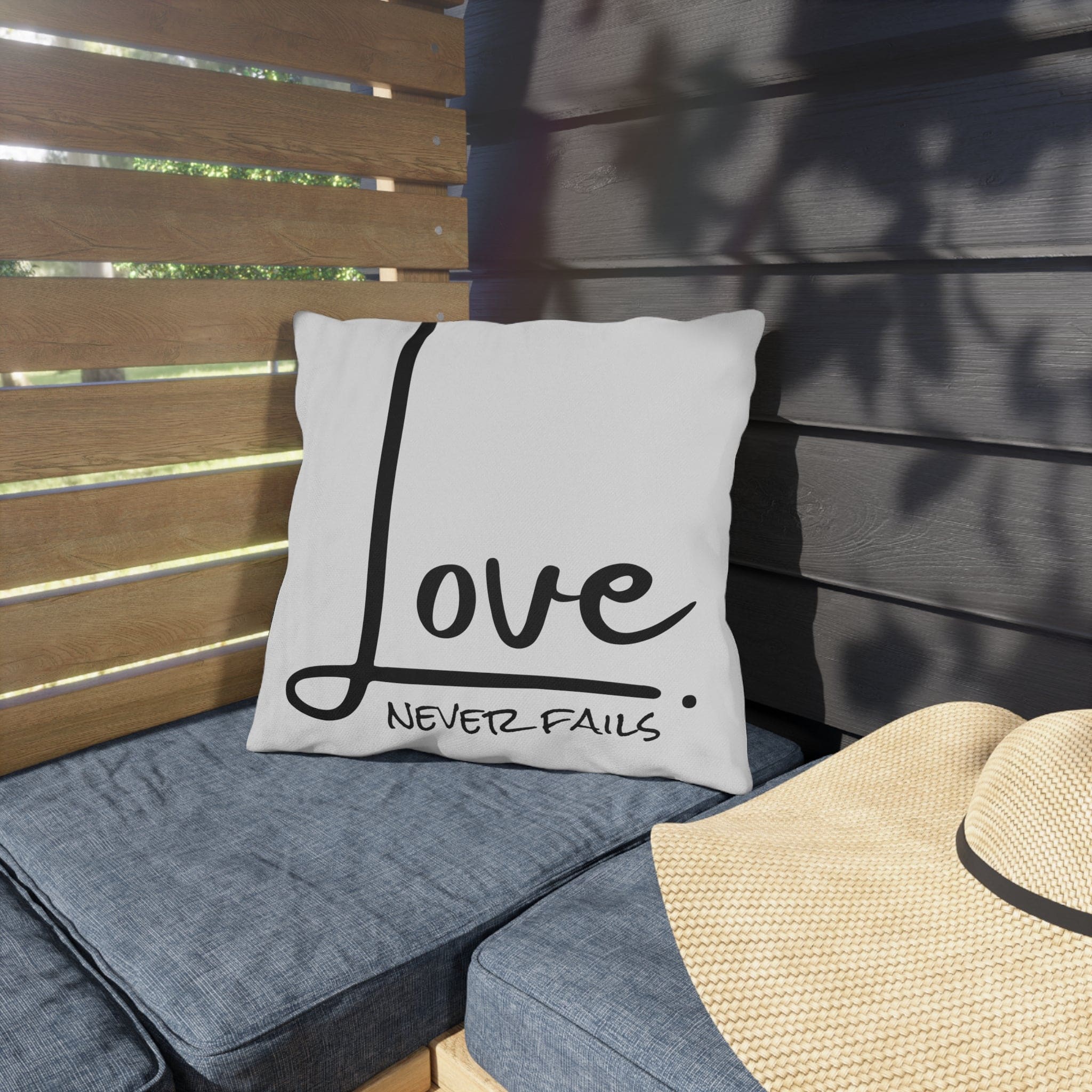 Decorative Throw Pillow Cover - Love Never Fails