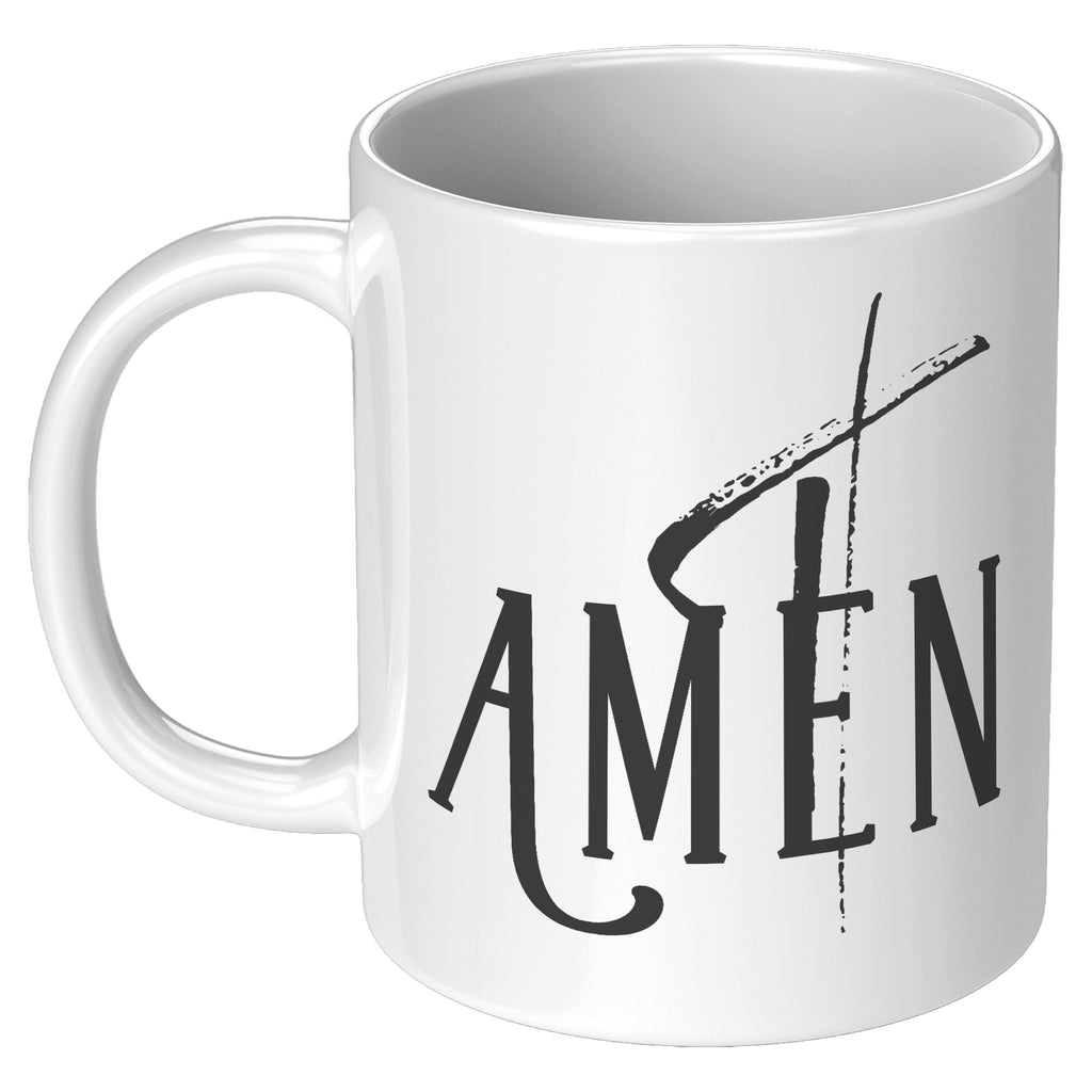 Ceramic Mug 11oz, Amen Christian Word Art