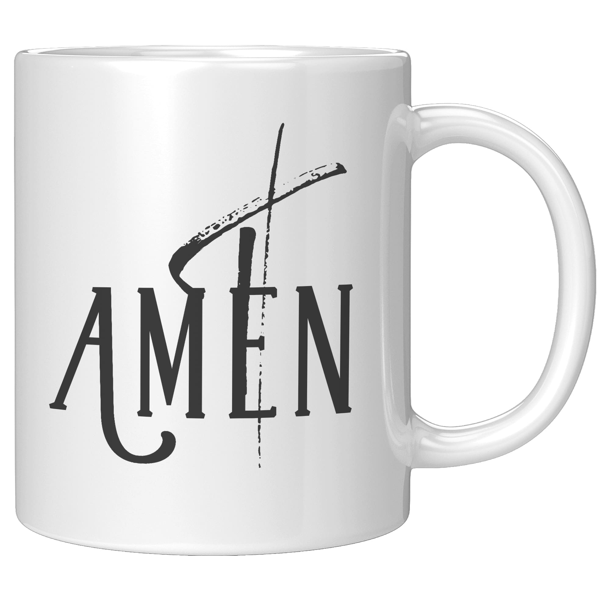 Ceramic Mug 11oz, Amen Christian Word Art