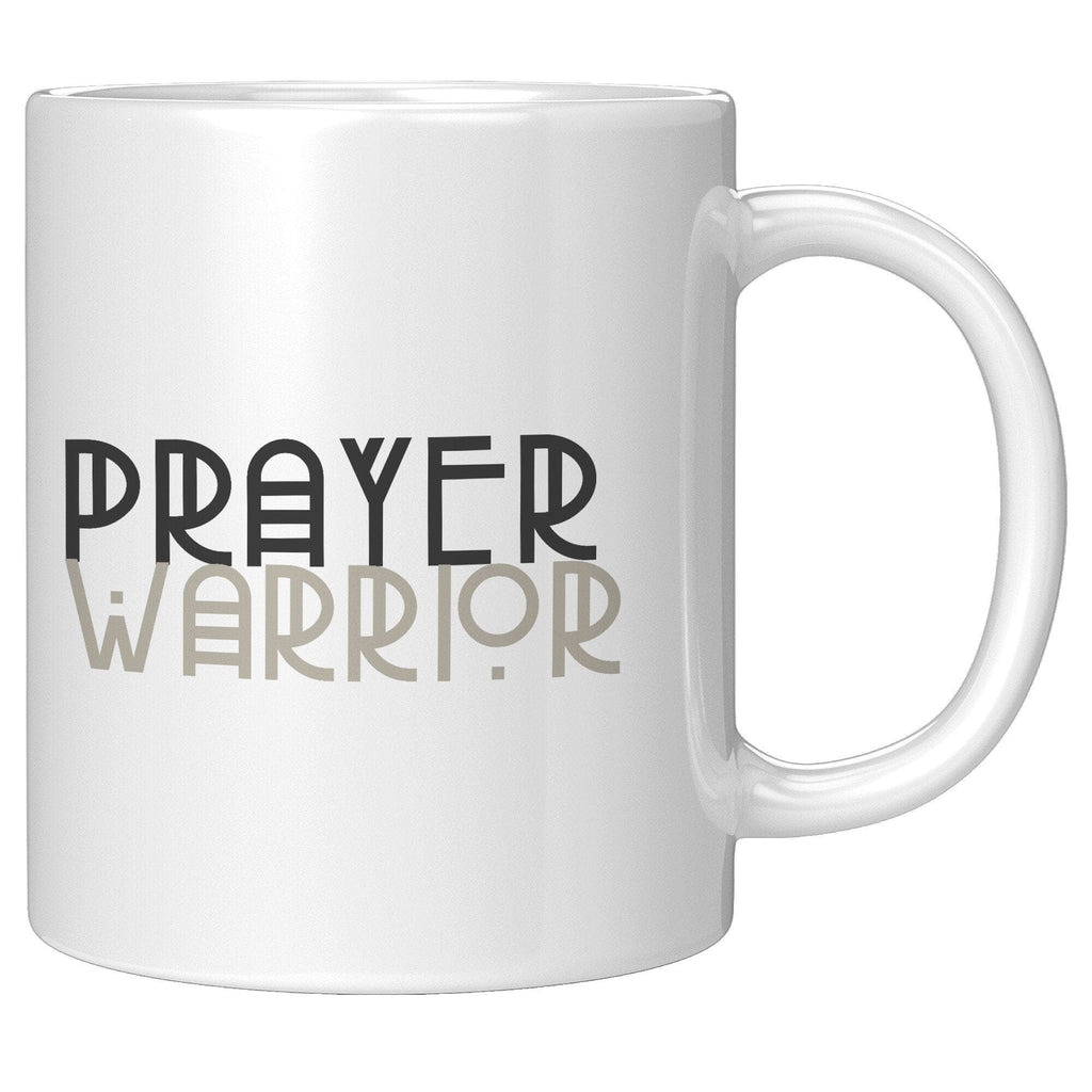 Coffee Cup, Decorative Ceramic Mug 11oz, Prayer Warrior Print
